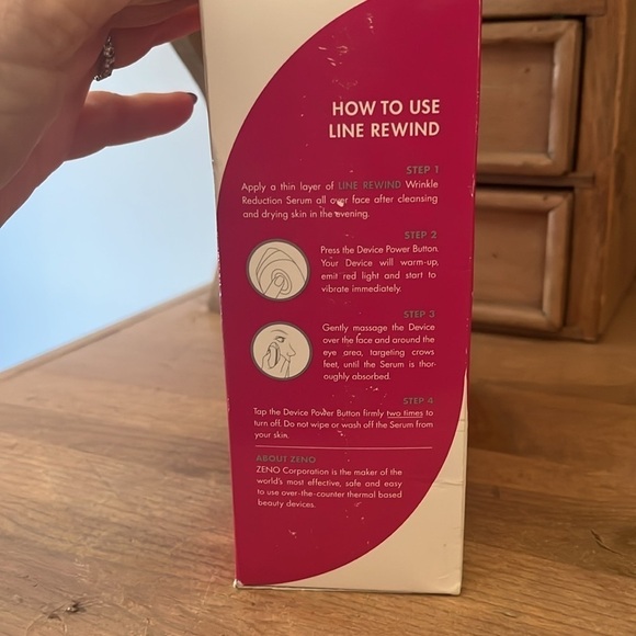 Zeno Line Rewind Wrinkle Reduction Kit Serum & Device New - Picture 4 of 8